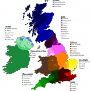 Mapa del Reino Unido PNG Clipart