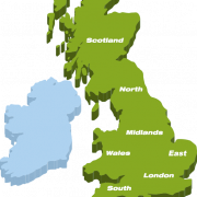 Mapa del Reino Unido PNG Descargar Imagen