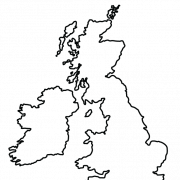 UK MAP PNG HD -Bild