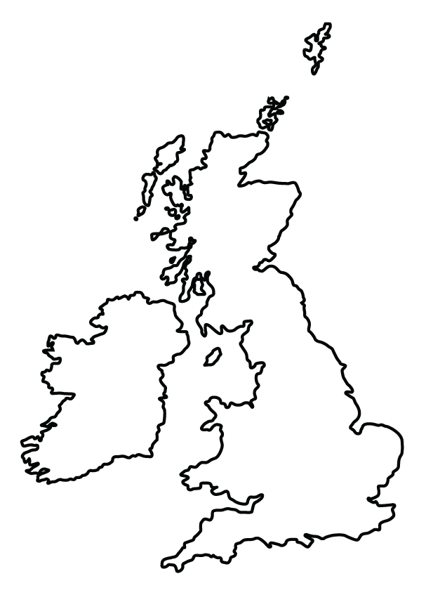 UK Map PNG HD Image