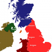 Immagini PNG della mappa del Regno Unito