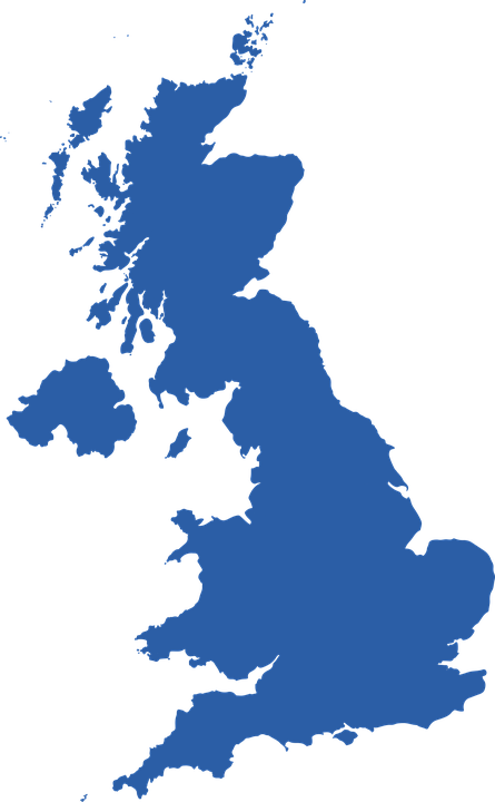 UK Map PNG Photo