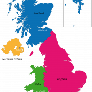 Transparent ng mapa ng UK
