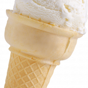 Image PNG de crème glacée à la vanille