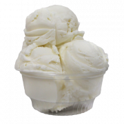 Crème glacée à la vanille transparente