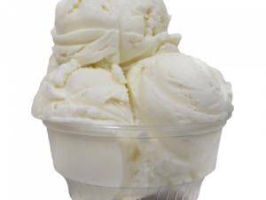 Прозрачный ванильный мороженое