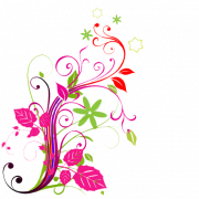 Абстрактное цветочное изображение PNG