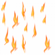 Les flammes de feu transparentes
