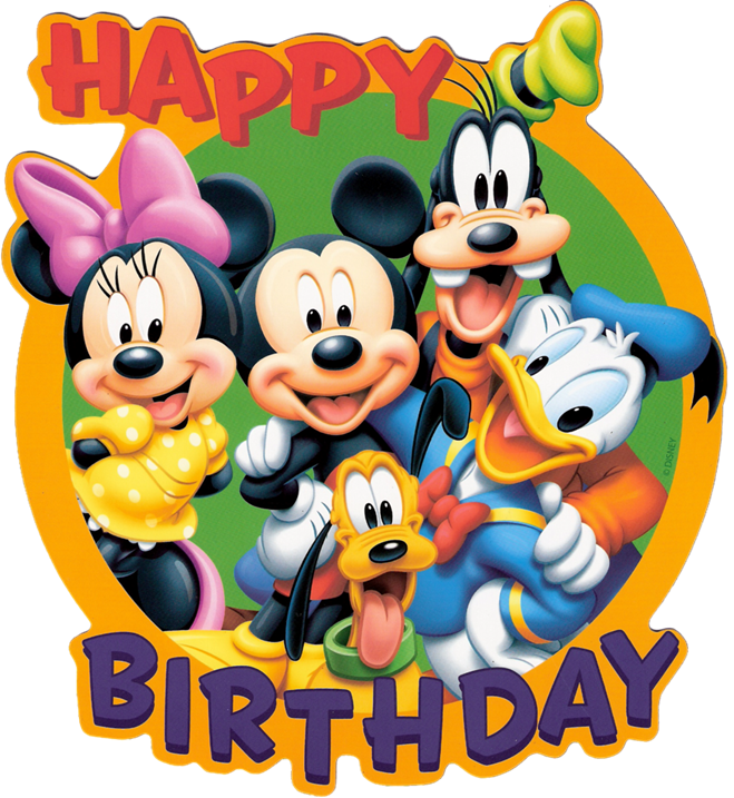Happy Birthday Mickey Mouse PNG