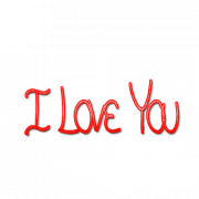 Ich liebe dich Text roter Text PNG