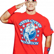 John Cena Red Shirt PNG
