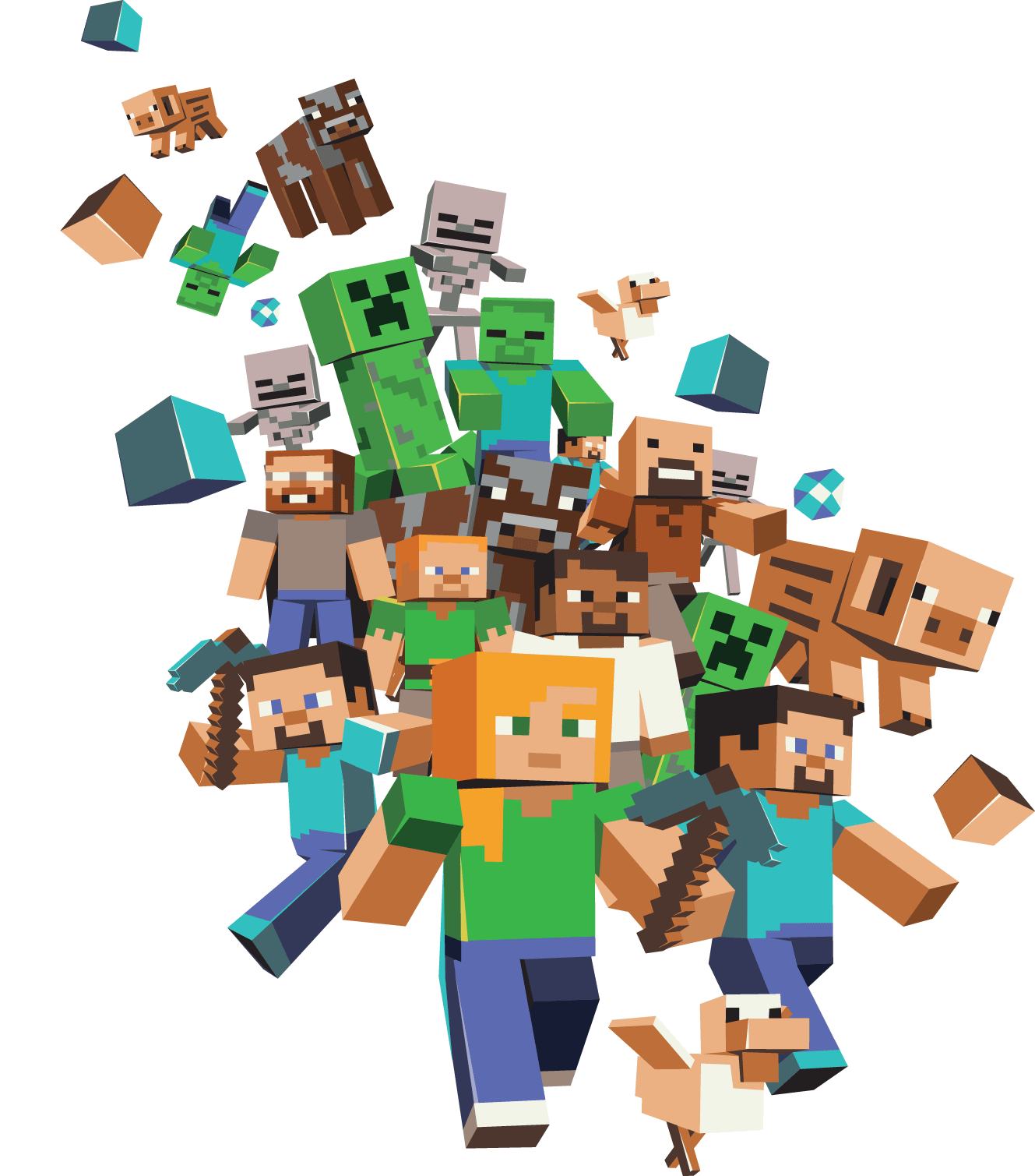 Minecraft Characters PNG