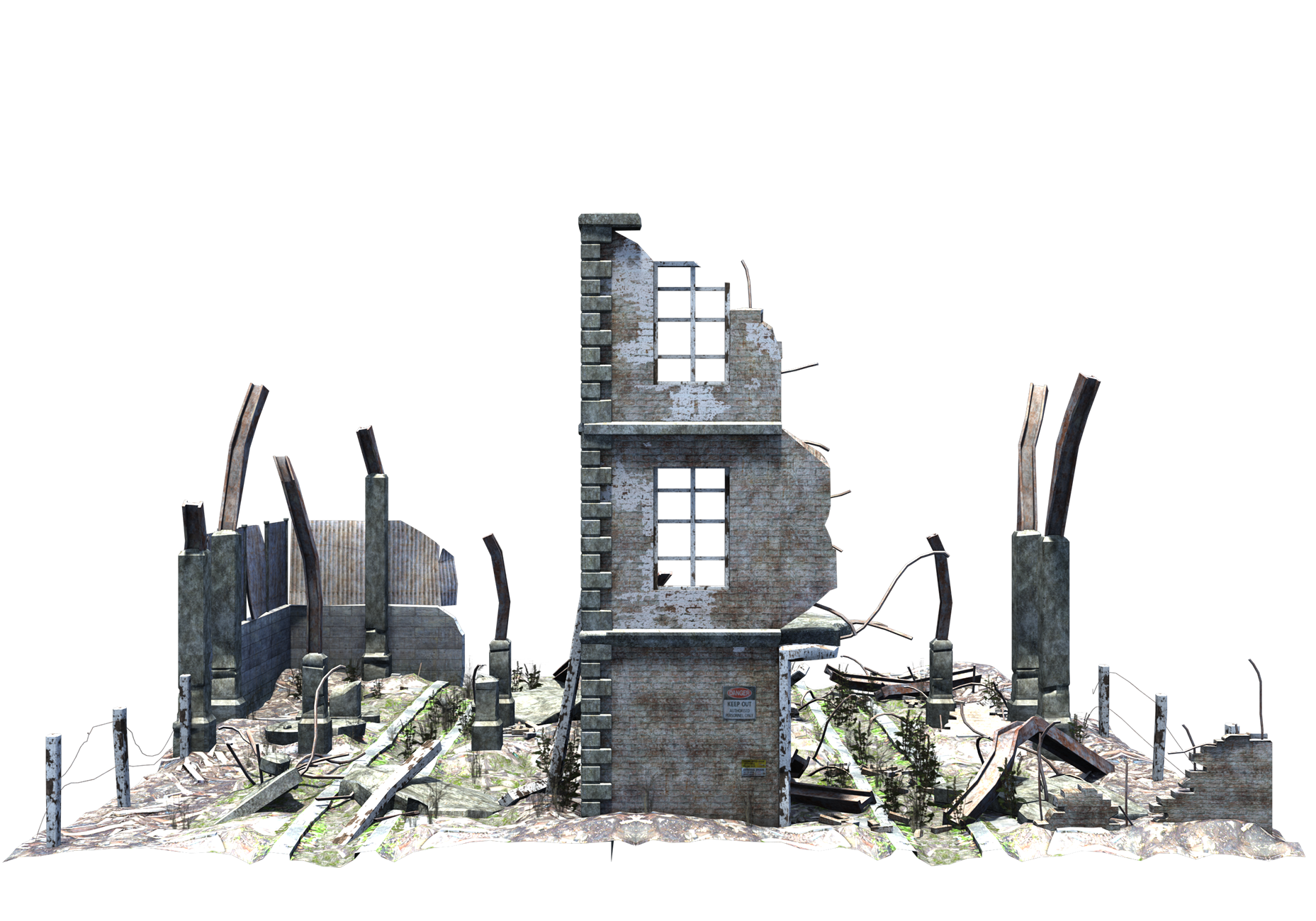 Ruined Building PNG