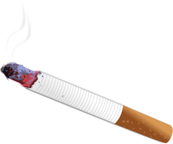 Sigaretta per la vita delinquente che brucia png