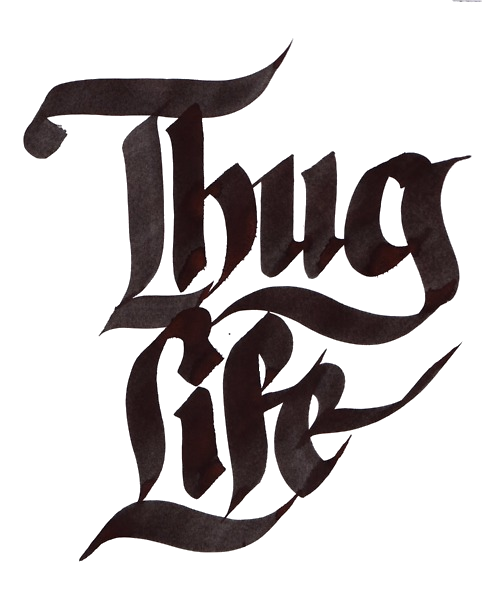Thug Life Text PNG