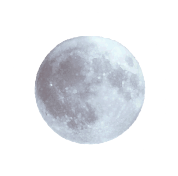 PNG trasparente della luna bianca