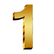 1 Number PNG
