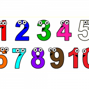 1 To 10 Numbers Background PNG