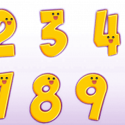1 bis 10 Zahlen Hintergrund PNG Bild