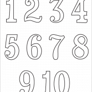 1 To 10 Numbers No Background