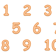 1 To 10 Numbers PNG Pic Background