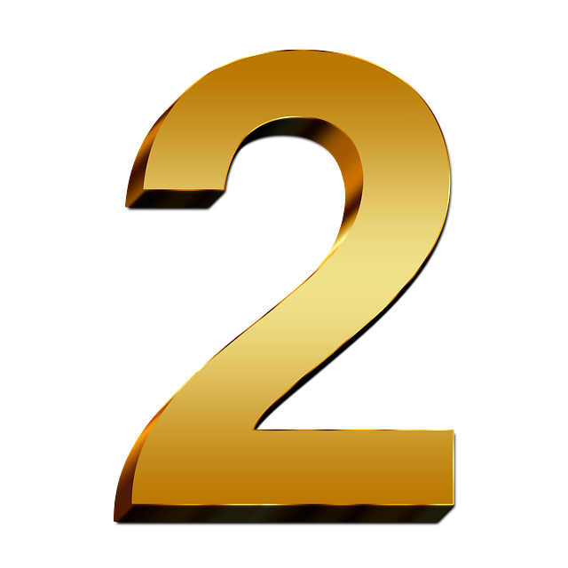 2 Number PNG