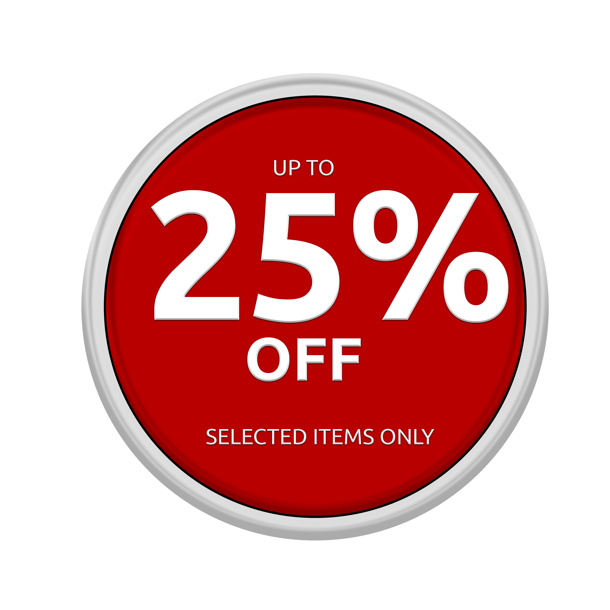 25% off Free Download PNG