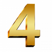 4 Number PNG