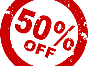 50% Off Discount PNG