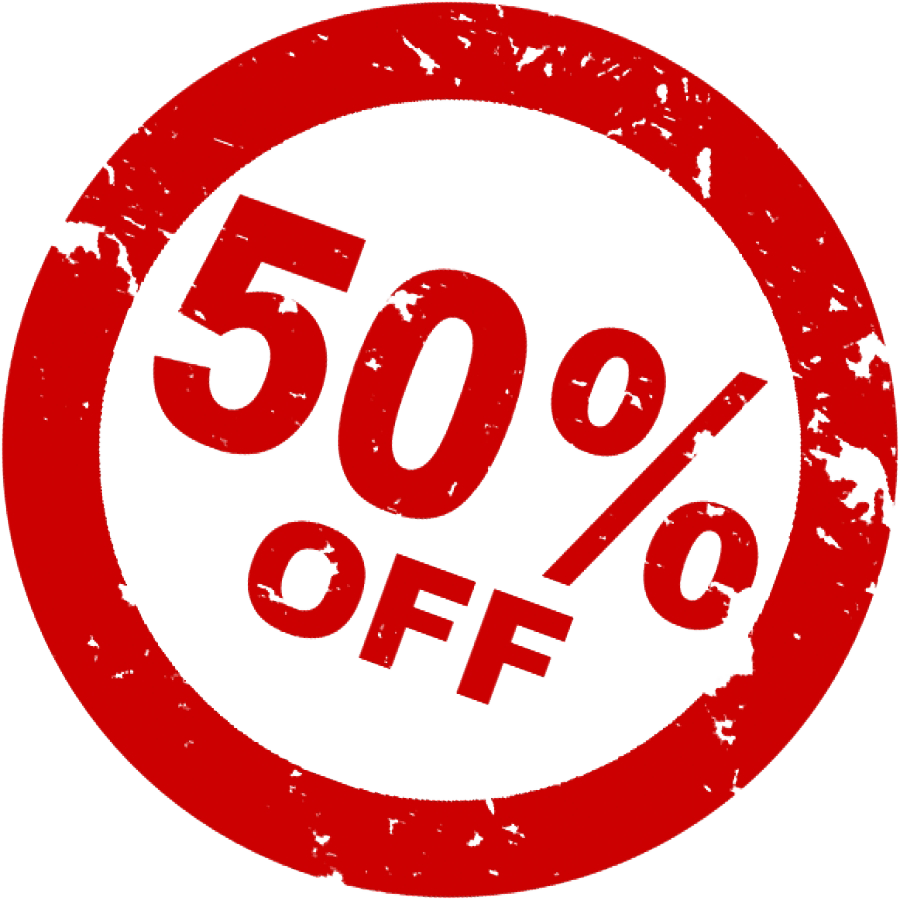 50% Off Discount PNG