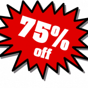 75% off PNG