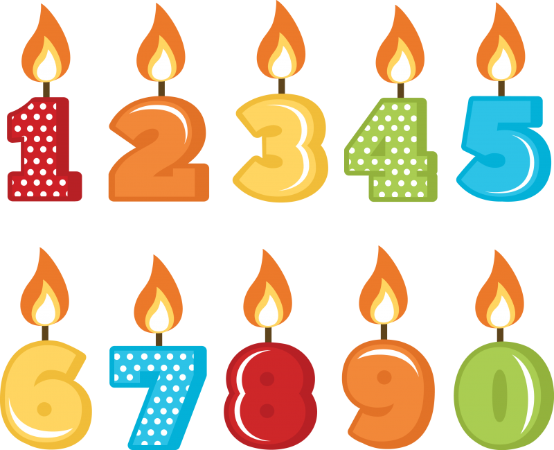 Birthday Candles PNG file