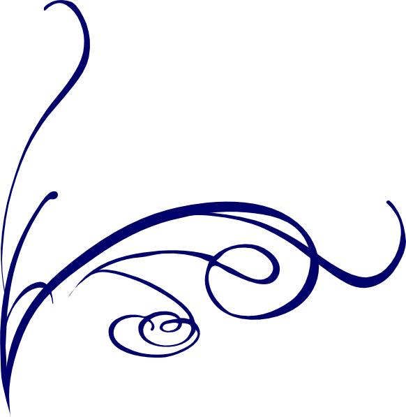 Декоративная линия синяя Png