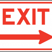 Exit gratis PNG -afbeelding