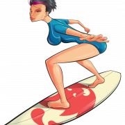 Surfen gratis PNG -afbeelding
