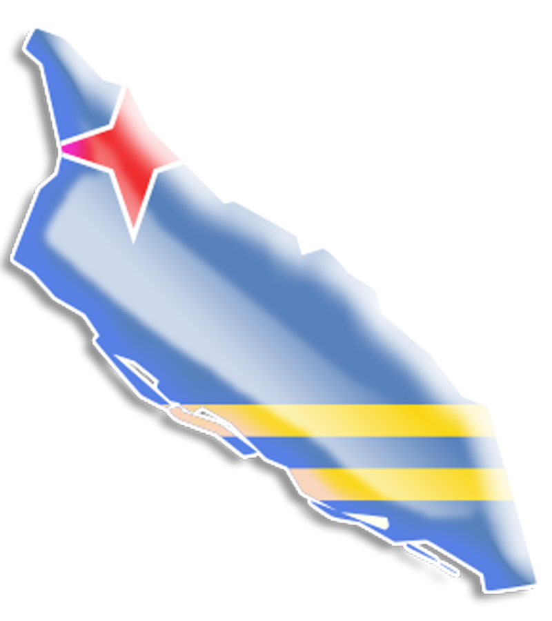 Télécharger le drapeau Aruba PNG