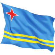 Aruba vlag PNG -bestand