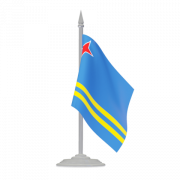 Aruba Flag PNG Bild