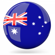 Flag Australia trasparente