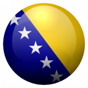 Bosnia และ Herzegovina Flag PNG