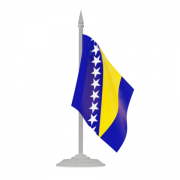 ภาพธงบอสเนียและเฮอร์เซโกวีนา