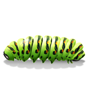 Caterpillar شفافة