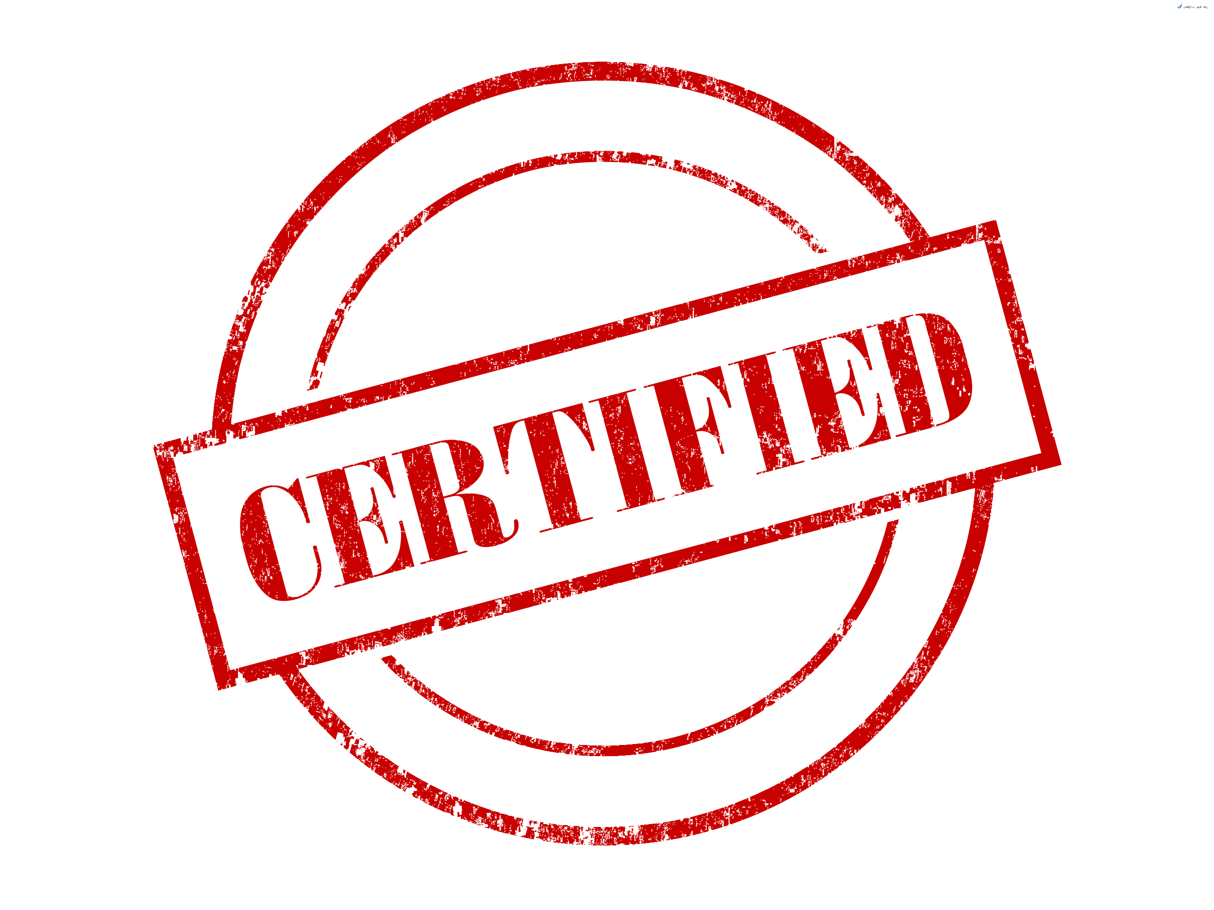 Timbro certificato clipart png