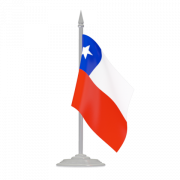 Şili bayrağı şeffaf