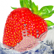 Salpicaduras de agua de la fruta