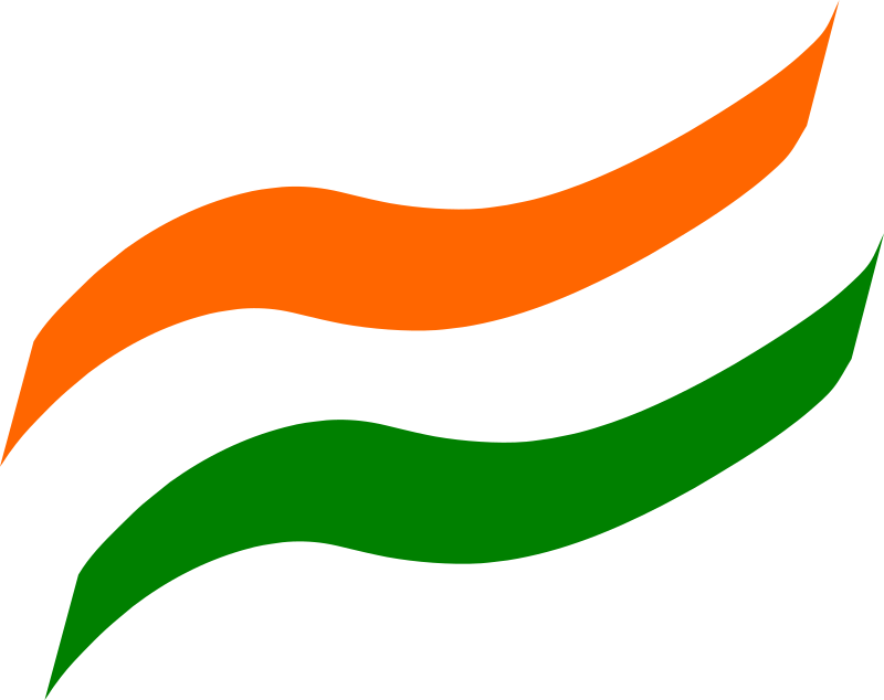 Indien Flag PNG -Datei