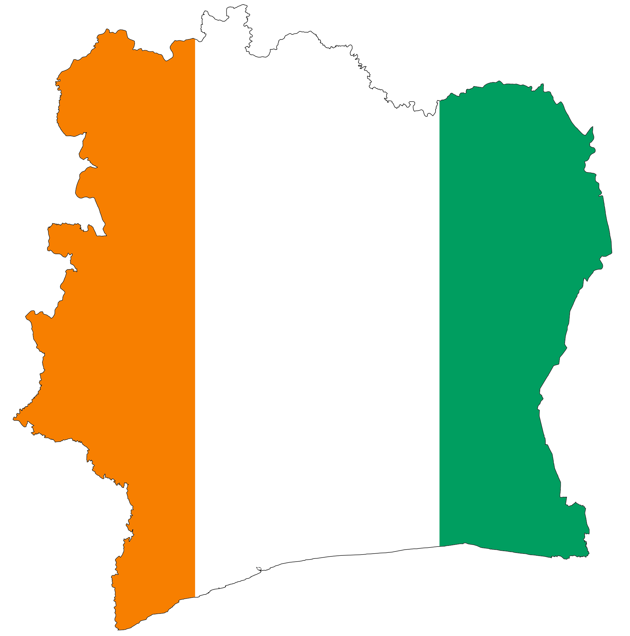 Ivory Coast Flag Scarica PNG