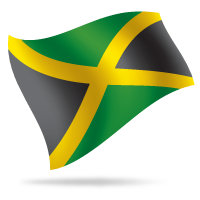 Flag della Giamaica trasparente