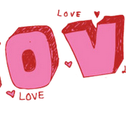 Love Text ฟรีภาพ PNG