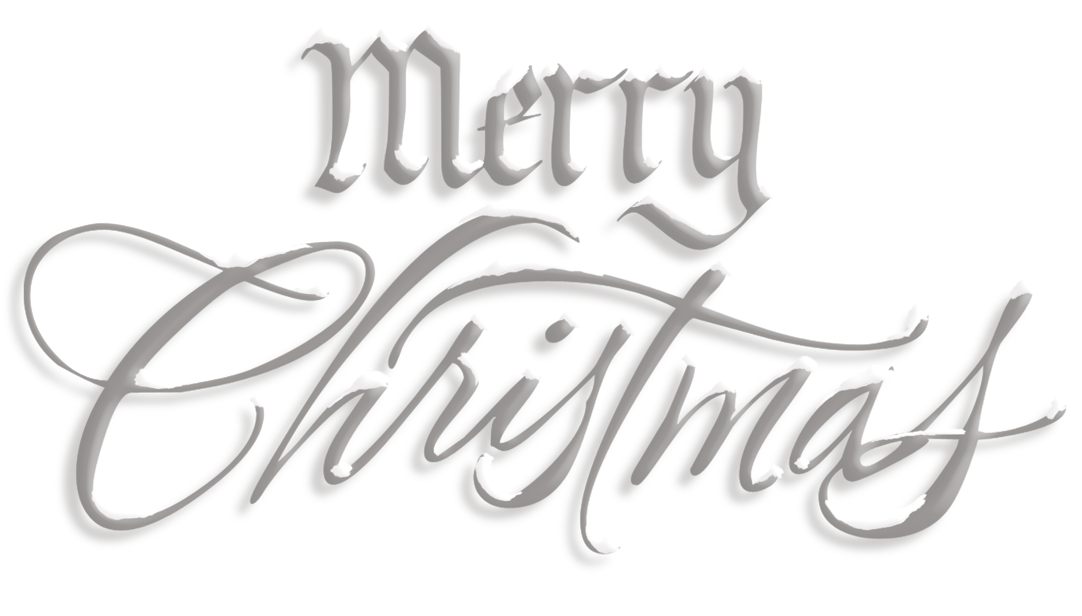 Merry Christmas Text PNG HD